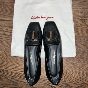 Salvatore Ferragamo Black Bow shoe